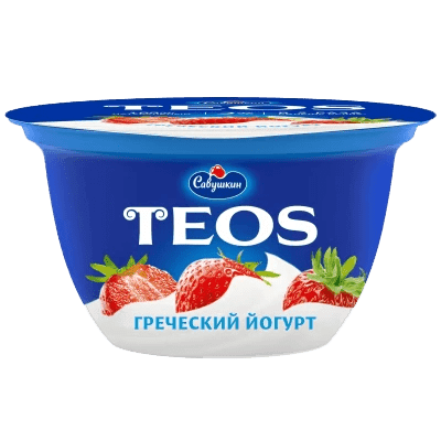 Греческий йогурт со вкусом клубники